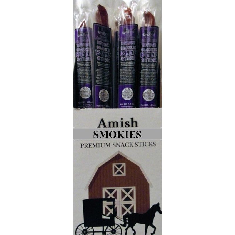 Premium Amish Beef Sticks - 21ct - Individually Wrapped (Teriyaki)