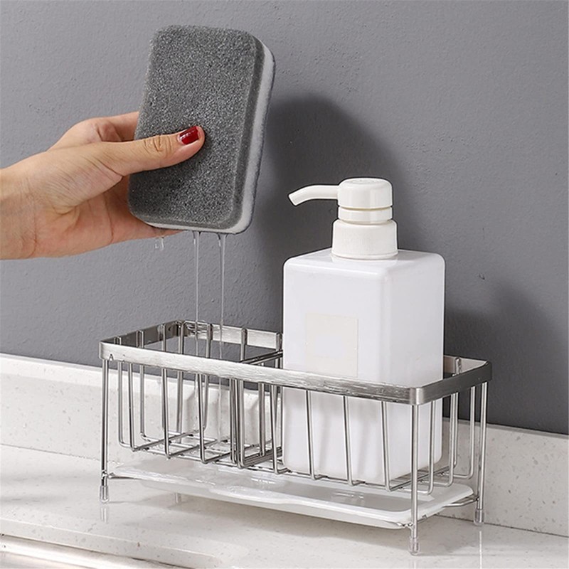 Sponge Holder for Kitchen Sink, Kitchen Sink Cocina Organizer and