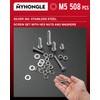 508 Pcs M5 Screws Set, Bolts and Nuts, Assorted Nuts