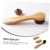 LALAFINA 3pcs Wooden Handwashing Brush Multi-Purpose Nail Brush Natural Pig