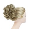 Rose bud Chignon Hairpiece Updo Synthetic Combs in Messy Bun
