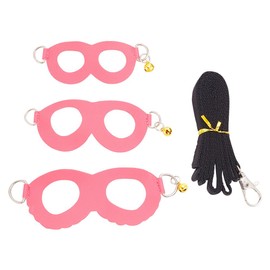 DELORIGIN Hamster Harness Belt Traction Rope 3 Sizes Pink Harness Leash Set Small Animal Training Walking Gear Adjustable Traction Ropes Vest for Squirrels Hamsters Rats Gerbils Reptiles Lizards