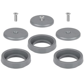 KANONEY 3 Pack Pre-Rinse Spray Valve Repair Kit for Most Commercial Kitchen Sink Faucet Dish Sprayer 1.42 GPM Spray Face Bumper and Screw Repair Part, Grey