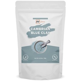 Arcilla Azul Cambriana 100% Natural/Serbia Para Mascarillas Faciales, Cremas, Envolturas Corporales, Peelings Y Exfoliantes Suaves, Y Fabricación De Jabón 100 Gms 0.22 Lbs