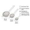 Stainless Steel Sieve Set – 3 Sizes (18cm, 12cm, 8cm)