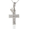 Halukakah Moissanite Cross Pendant Necklace for Boys Teens,4.0ct Total Lab-Grown