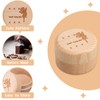 ZXCHOME 1 Piece Milk Tooth Box with Maple Wood Print,