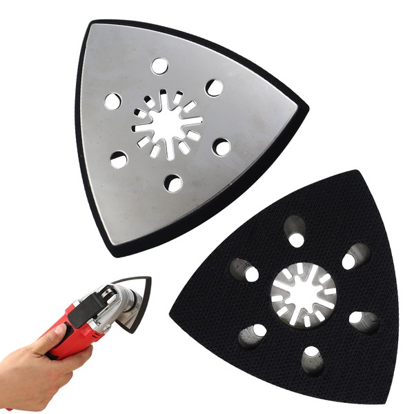Set of 2 Sanding Plate Triangle 93 mm Multitool Sanding