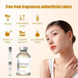 Ampolla Facial Deep Collagen Silk Peptide, Sérum 2 Botellas