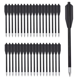 Crossbow Bolts Arrows 6.3" Plastic Hunting Arrows for 50-80lbs Mini Crossbow Archery Pistol - Fishing Hunting Target Practice (Pack of 36) Black