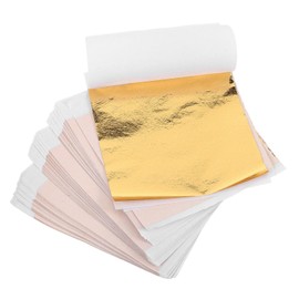 LALAFINA 100 Sheets Flakes Leaf Sheets for Gilding Craft Foil Furnishings Foil Flakes DIY Furnishings Supplies Arts
