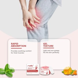 Fdgel De Masaje Con Calor Rvdu Para El Cuerpo Crema Calmante