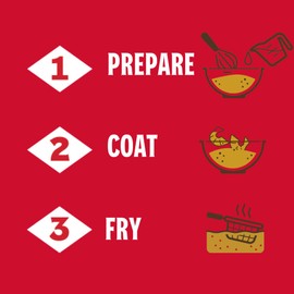 Louisiana Fish Fry Products - Seasoned Shrimp Fry Seafood Batter Mix - Also Great for Oysters and Vegetables - 10 oz. Bag (Pack of 2) - Crispy, Cajun-Style Coating