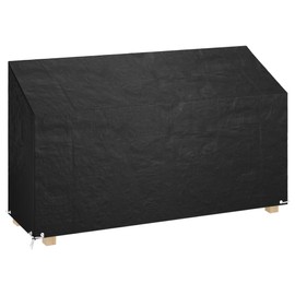 vidaXL Cover for garden bench, tarpaulin, waterproof, UV-resistant, protective cover with 12 eyelets, protective cover for garden furniture, 210 x 70 x 70/88 cm, polyethylene