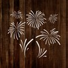 MAGJUCHE Fireworks Stencil 12 Inches, Reusable Firework Stencil for Painting