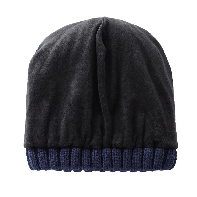 Home Prefer Gorro de invierno para hombre con forro, Azul
