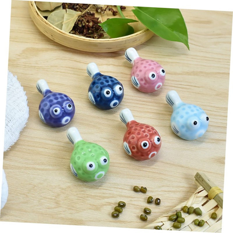 Cabilock Table Stand 6 Chopstick Rest for Puffer Fish Japanese