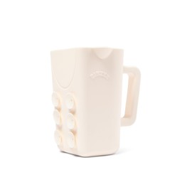 Rinzee Baby Bath Cup with Suctions - BPA Free, 100% Food Grade Silicone Rinse Cup, Clutter-Free Tub Area, Kids Learning Tool, Sticks to Tiles, Drains Water Upside Down