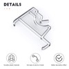Jetec 2 Inch Valance Clips for Blinds Clear Plastic Valance