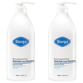 Bioga Biotin Damaged Hair Improvement Hair Loss Relief Shampoo, 1L, 2 ea / 바이오가 바이오틴 손상모발개선 탈모완화 샴푸, 1L, 2개