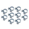 LonESA 10-Pack Heavy-Duty Zinc-Plated Mini Hose Clamps, 25-27mm – Ideal