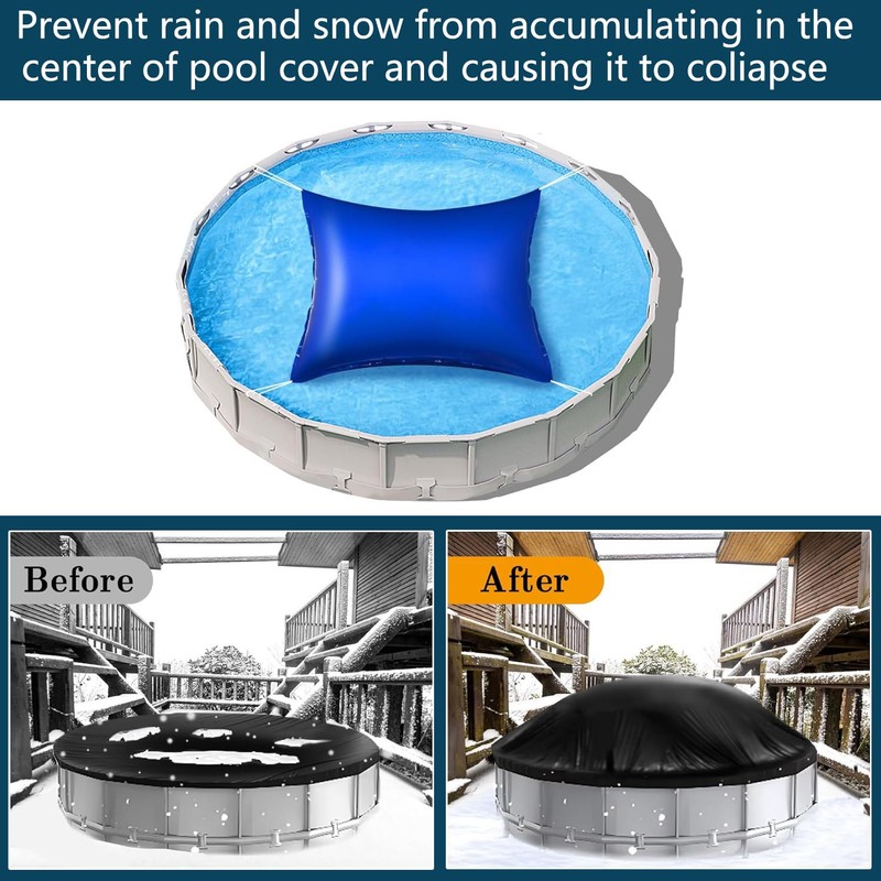 4'x4' Pool Pillows for Above Ground Pools, Winterizing Ice Equalizer