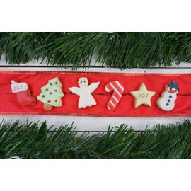 R&M International Mini Christmas Cookie Cutters, Snowman, Stocking, Star, Candy Cane, Tree, Angel, 6-Piece Set