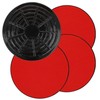 com-four® 4x coasters with felt, felt glides for vases, flower