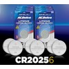 Powermax ACDelco 6-Count CR2025 Batteries, Lithium 3V Coin Cell Button