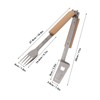 Grill Spatula Fork Tongs Durable Stainless Steel Food Tongs Multifunctional