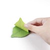 Aczyqws Sticky Notes Set, 100 Sheets Green Leaf Shaped Self