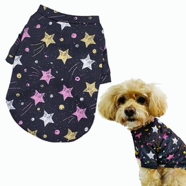 Small Dog Clothes for Boys Boys Girls Dog Shirts Galaxy Cat Sweater Pet Outfit Puppy Clothing (X-Large)
