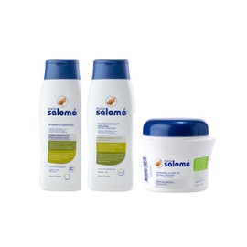 Maria Salome Keratin2 Hair Repair and Loss Prevention kit of Shampoo 13.5 fl.oz. - Conditioner 13.5fl.oz. - Mask 11.8 fl.oz. Natural Products for Thinning Hair