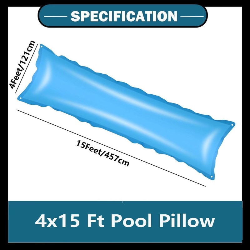 4x15ft Large Winter Pool Air Pillow for Above-Ground In-ground Pool