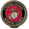 U.S. Marine Corps Seal Magnet by Classic Magnets, 3D Rubber