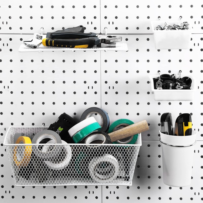 Sieral 30 Pcs Pegboard Organizer Accessories Kit Includes Peg Board