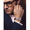 Bandmax Inspirational Gifts Bracelets for Men with Encourage Message Black