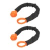 9mm Soft Shackle Recovery Rope 2PCS Orange Portable Lightweight 14