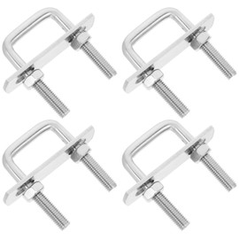 iplusmile Stainless Steel Square Bend u Bolts 4pcs Set for Trailer Boat Fastening