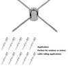 10Pcs Cross Cable Clamps 316 Stainless Steel Corrosion Resistant Cross