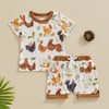 Baby Boy Girl 3-6 Months Summer Clothes T-Shirt Top Shorts