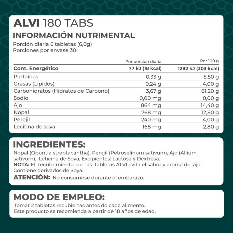 Pronat | Alvi (180 tabletas recubiertas)