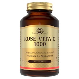 Solgar ROSE VITA C 1000 – Vitamina C 1000 mg con Rosa canina, 100 tavolette