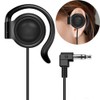 EXMAX Wired Single Headphones 3.5mm Left-Side Earphone One Ear Ear-Hook