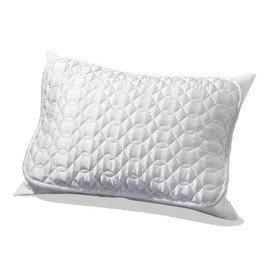 TK-PP30203 Silk 2 Silk Interwoven Satin, Washable Pillow Pad, 100% Cotton, 17.3 x 25.6 inches (44 x 65 cm), White