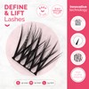 Renata Beauty Define&Lift Cluster Eyelashes, Multipack, Mixed Lengths (10 mm,