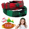 ZOSIGN Pack of 2 Christmas Headbands, Novelty Christmas Headpiece, Knotted