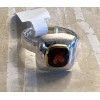 Sundance NWT Sundance Catalog Silver Gold Vermeil “Garnet Shield Ring”