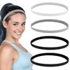 Thin Headbands for Women 4 Pcs Non Slip Elastic Sports