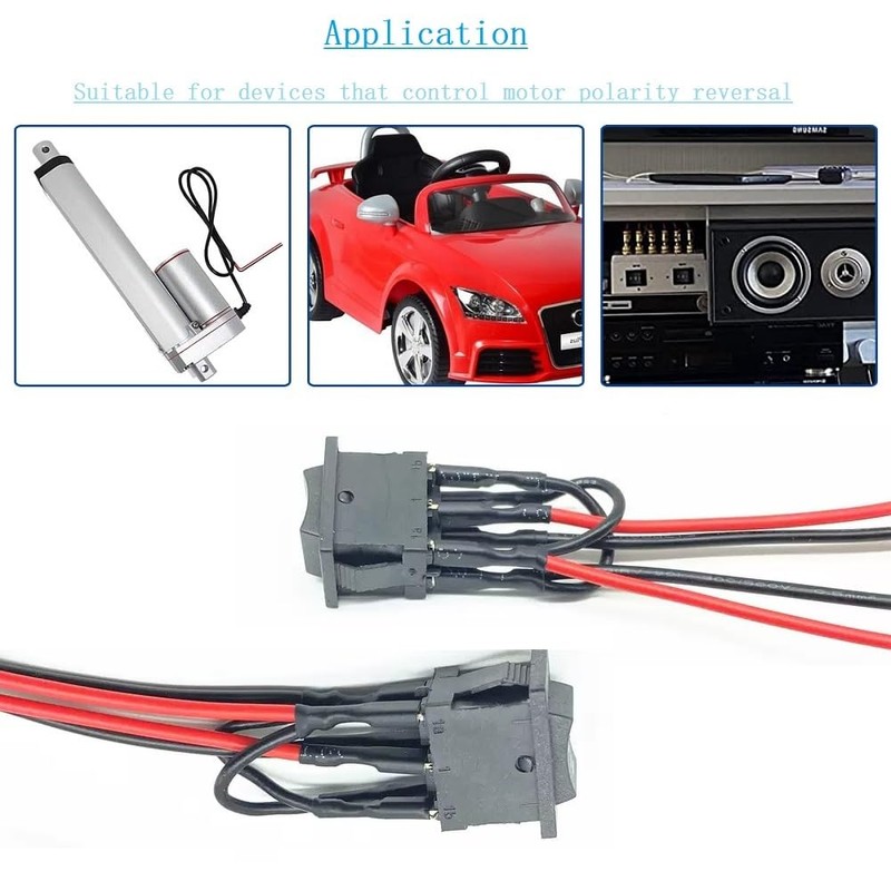 Switian 2PCS DPDT Rocker Switch - 3 Position ON/Off/ON Toggle